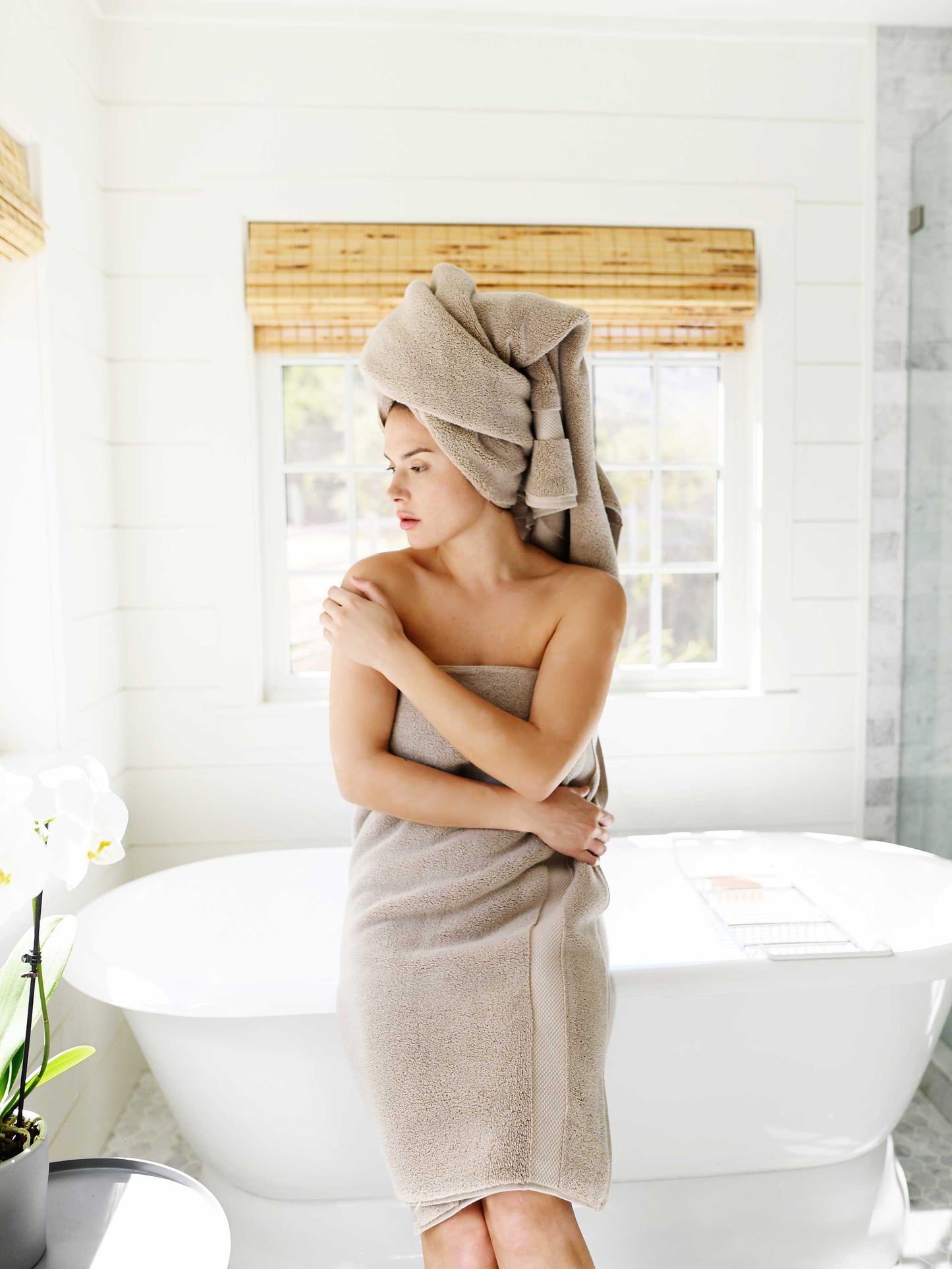 Premium Luxury Bath Towel – Sand Beige
