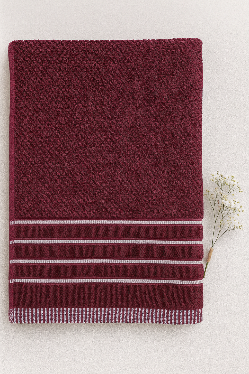 Soft Bath Towel Maroon