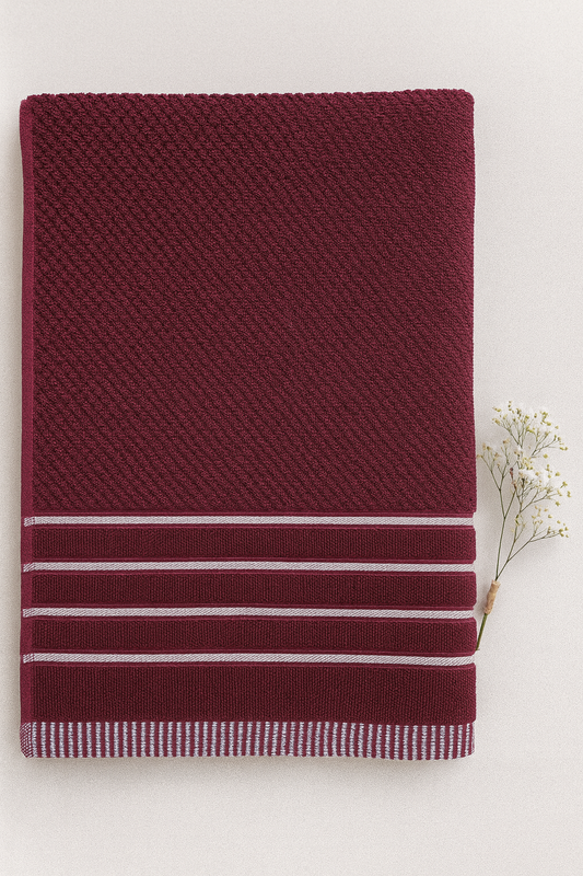 Soft Bath Towel Maroon