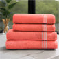Ultra-Soft Cotton Bath Towel – Coral Pink