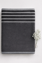 Charcoal Luxe Textured Bath Towel