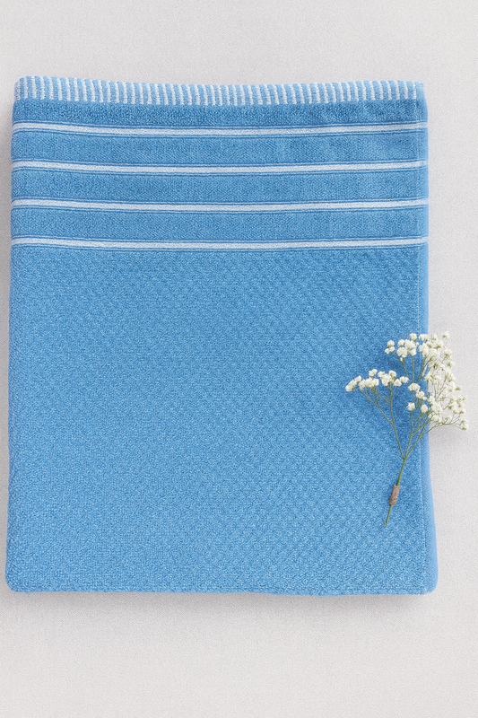Sky Blue Soft Weave Bath Towel