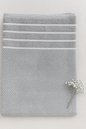 Classic Light Grey Textured Bath Towel