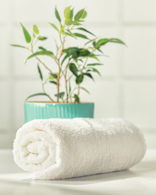White Bath Towel