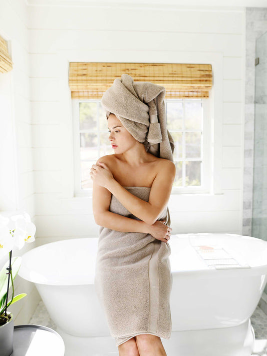 Premium Luxury Bath Towel – Sand Beige