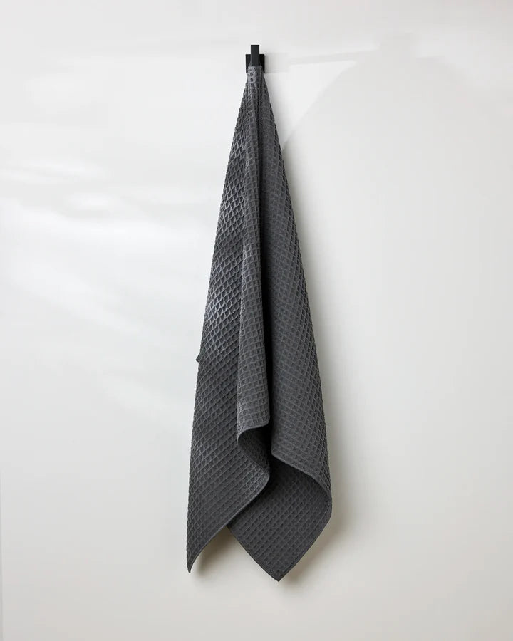 Premium Grey Waffle Towel – Soft & Quick Dry