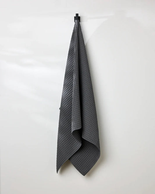 Premium Grey Waffle Towel – Soft & Quick Dry