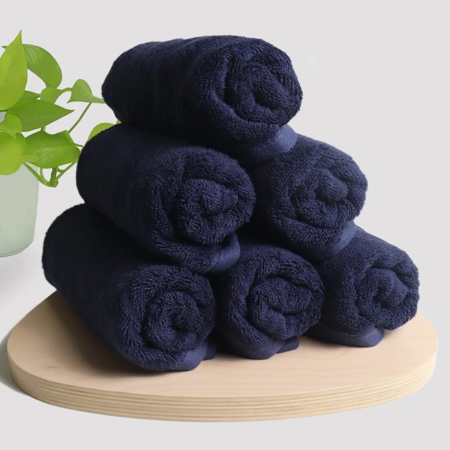 Premium Navy Blue Bath Towel – Soft & Absorbent