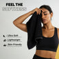 Premium Ultra-Soft Gym Towel – Black | Lightweight, Skin-Friendly & Sweat Absorbent